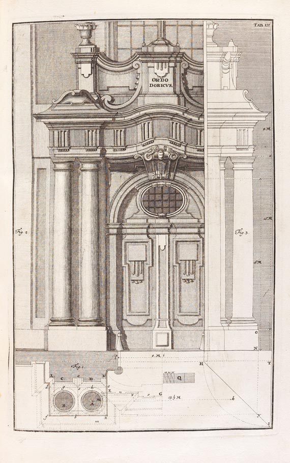 Johann Jacob Schübler - Säulen-Ordnung. Um 1730. - 