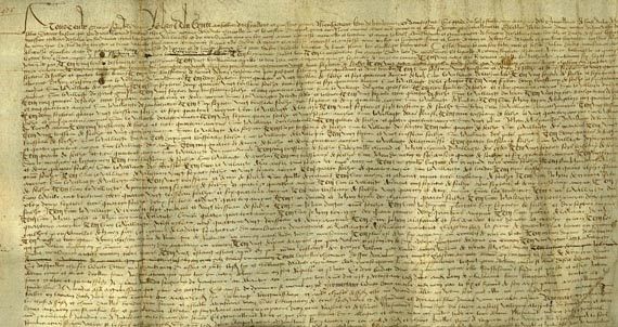 Urkunden - Urkunde auf Pergament, 1476
