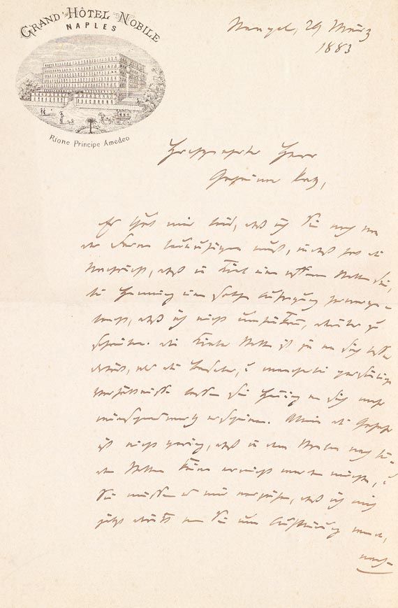 Rudolf von Virchow - Eigh. Brief m. U. (18)