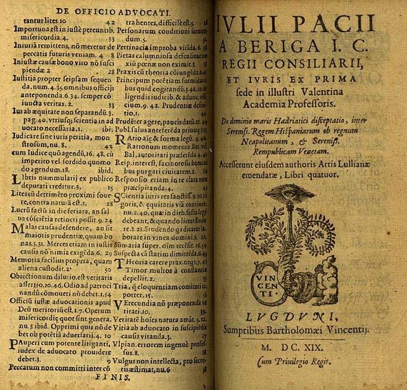 Lullus, R. - Pacius, Julius, De dominio maris (1619)