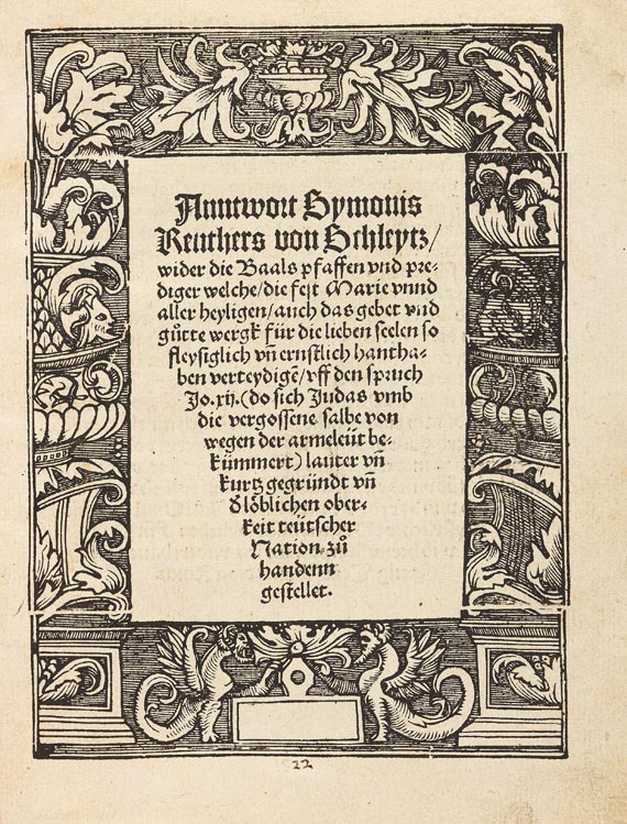 Simon Reuter - Anntwort Symonis Reuthers von Schleytz 1523