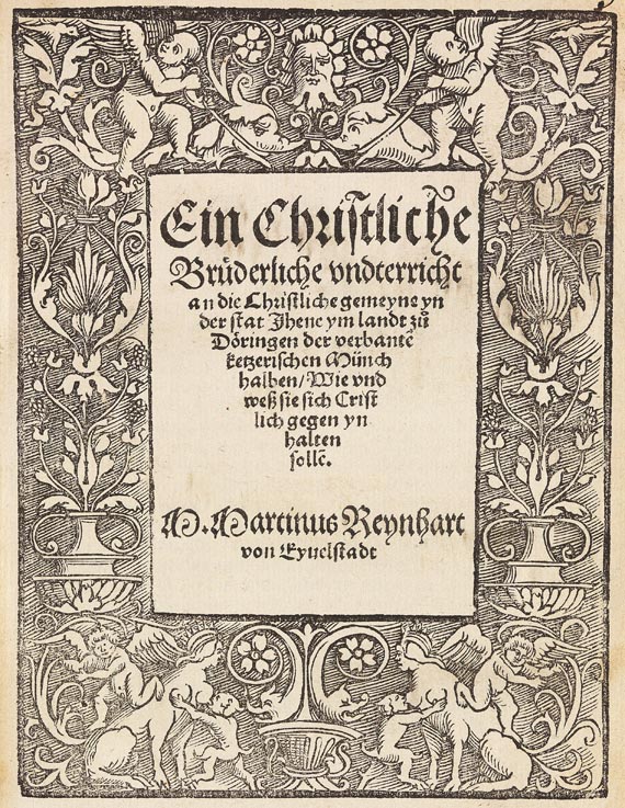 Martin Reinhart - Ein Christliche Bruederliche undterricht. 1523