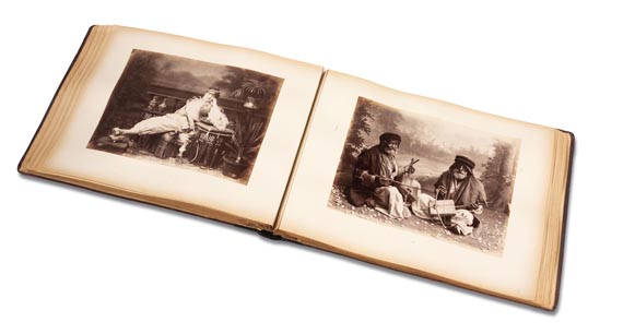 Fotografie - Fotoalbum, Ägpten und Palästina, um 1900. - 