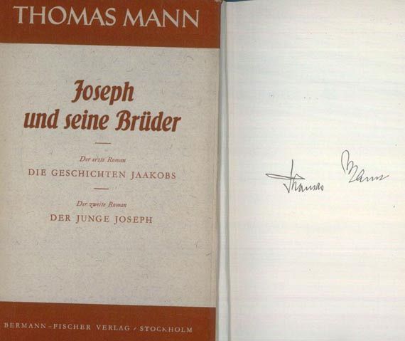 Thomas Mann - Joseph und seine Brüder, sign. Ausgabe, 1948