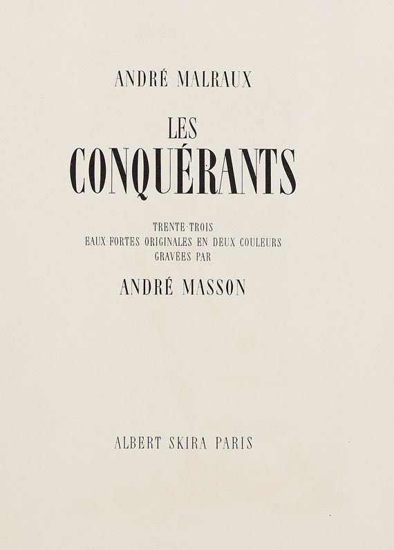 André Masson - Les Conquérants/SC27