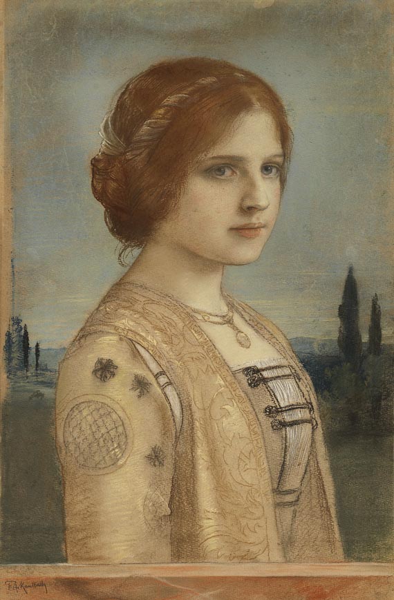 Friedrich August von Kaulbach - Bildnis einer jungen Frau