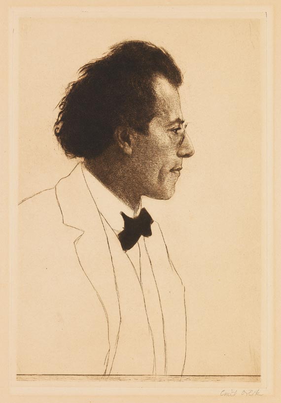 Emil Orlik - Der Komponist Gustav Mahler