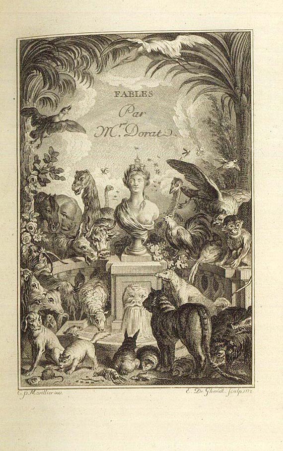 Claude-Joseph Dorat - Fables nouvelles. 1773. 2 Bde.