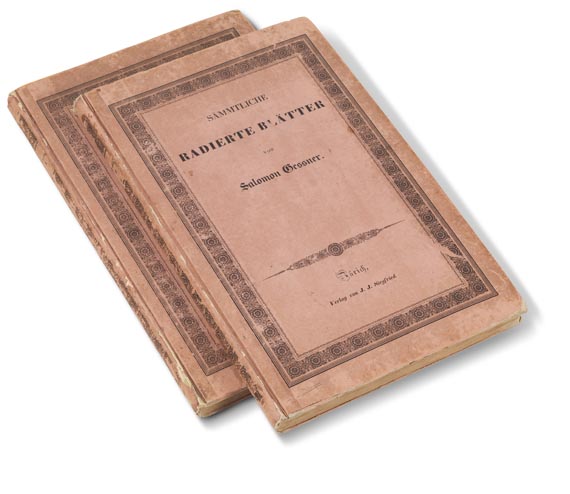 Salomon Gessner - Sämmtliche radierte Blätter. 2 Bde. 1835. - Cover