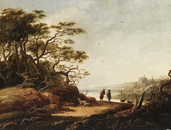 Abraham Blommaert (von Middelburg) - Küstenlandschaft mit zwei Hirten