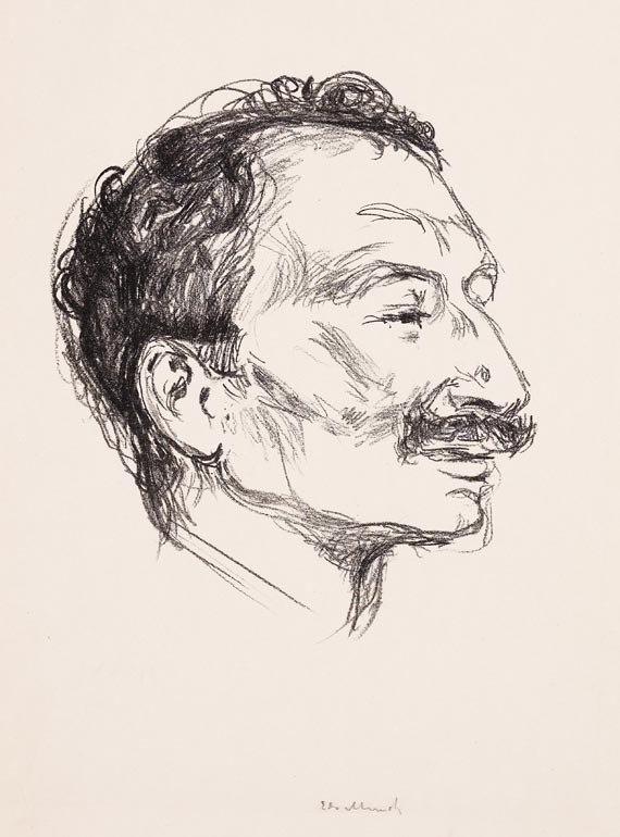 Edvard Munch - Goldstein im Profil
