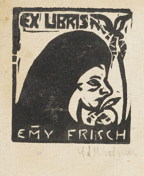 Ernst Ludwig Kirchner - Exlibris Emmy Frisch