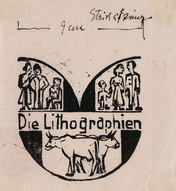 Ernst Ludwig Kirchner - 5 Blätter: Illustrationen zu Gustav Schiefler, Die Graphik Ernst Ludwig Kirchners, Band II Berlin 1931