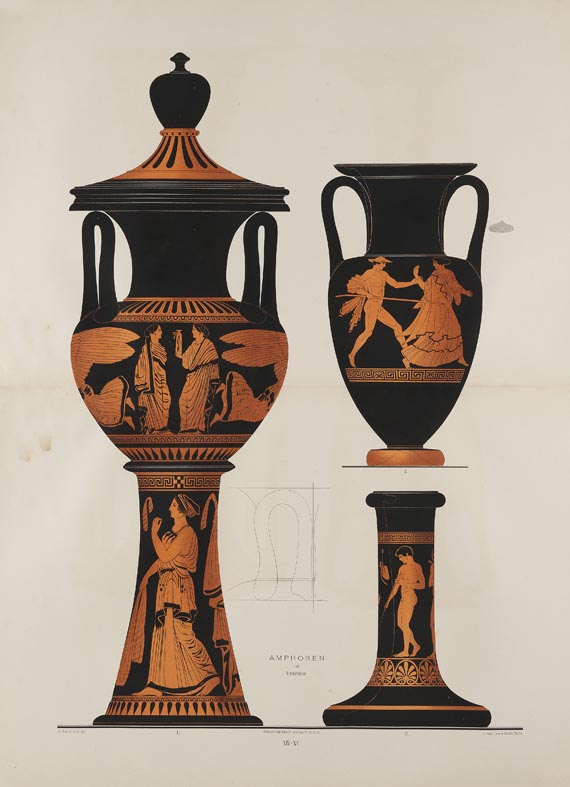 Albert Genick - Griechische Keramik, XL Tafeln.1883 - 