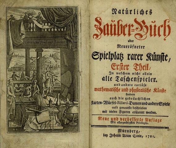 Alchemie und Okkulta - Natürliches Zauber-Buch. 1781