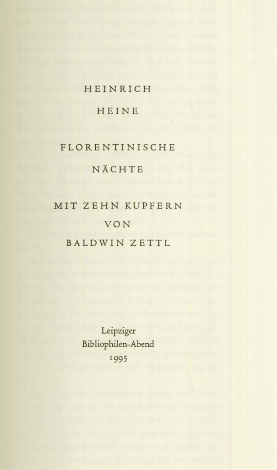 Leipziger Bibliophilen-Abend - Nathan der Weise, Florentinische Nächte. 2 Bde.