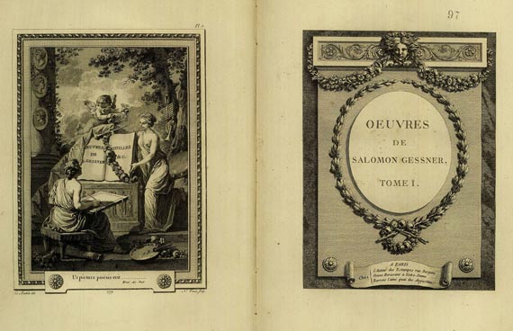 Salomon Gessner - Oeuvres. 3 Bde. 1786-93.
