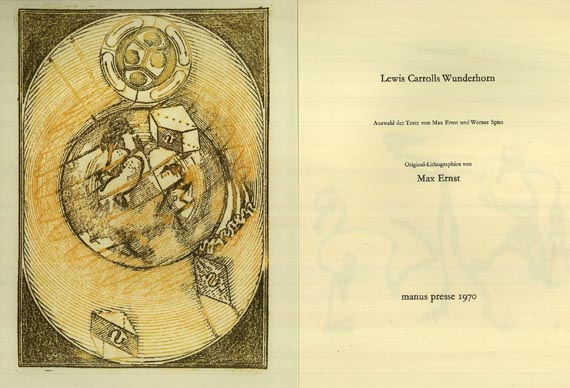 Max Ernst - Lewis Carrolls Wunderhorn. 1970. - Dabei: Une semaine de bonté. 1963