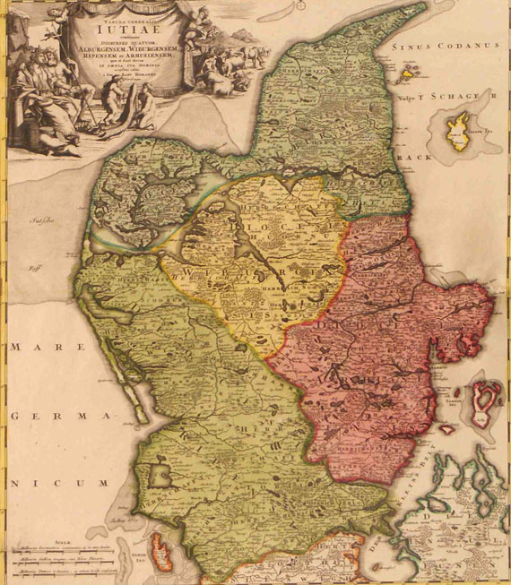 Dänemark - 1 Bl. Tabula generalis Iutiae. J. B. Homann, um 1720