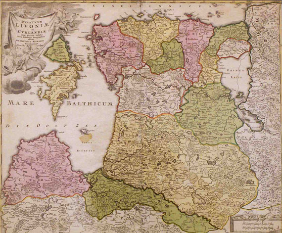 Baltikum - Ducatum Livoniae et Curlandiae. Um 1720