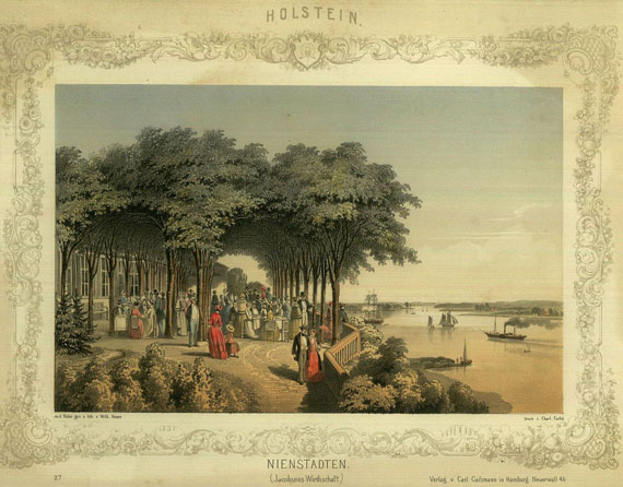 Hamburg - 4 Bll. Ansichten. W. Heuer, ca. 1853ff.