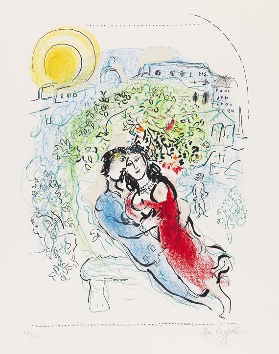 Marc Chagall - Le square de Paris