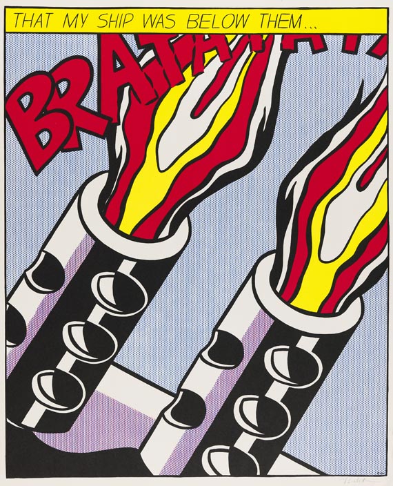 Roy Lichtenstein - 3 Blätter: As I Opened Fire Poster - 