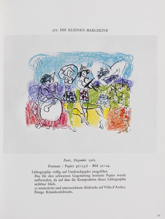 Marc Chagall - Chagall. Lithograph. Deutsche Ausgabe. Bände I-IV (von VI) - 