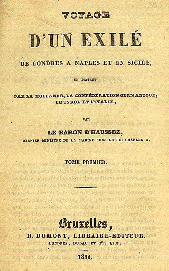 Charles Lemercher de Haussez - Voyage d