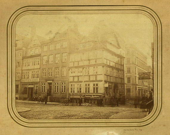 Brodschrangen - 1 Foto, Ch. Fuchs, Dornbusch/ Ecke Brodschrangen. Um 1860
