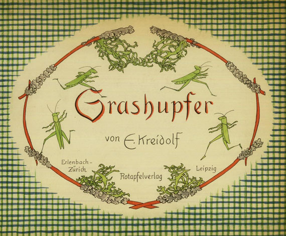 Ernst Kreidolf - Grashupfer 1931.