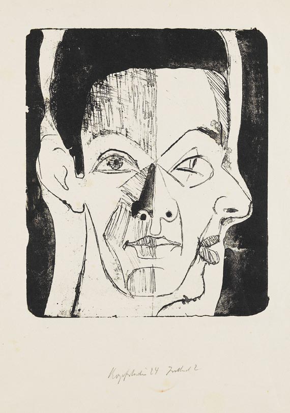 Ernst Ludwig Kirchner - Kopfstudie
