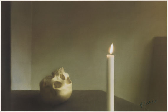 Gerhard Richter - Plakat: Schädel mit Kerze