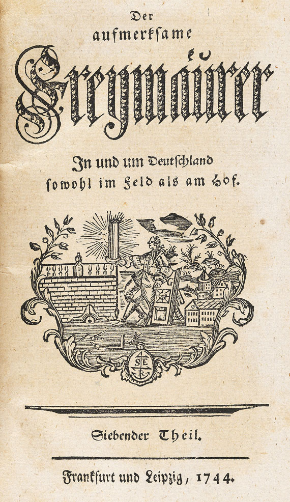 Freimaurer - Der aufmerksame Freymäurer. 1743.