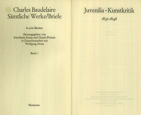 Charles Baudelaire - Sämtliche Werke in acht Bänden, 1977-85. 8 Bde.