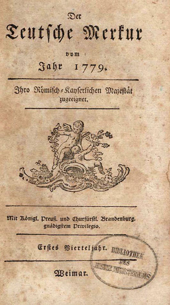 Philipp Matthäus Hahn - Rechnungs-Maschine. In: Der teutsche Merkur. Jg. 1779.