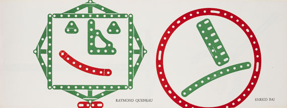 Enrico Baj - Raymond Queneau: Meccano. 1966. - 
