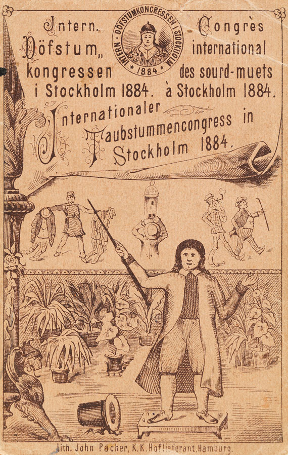   - Internat. Taubstummencongress Stockholm. 1884. - 