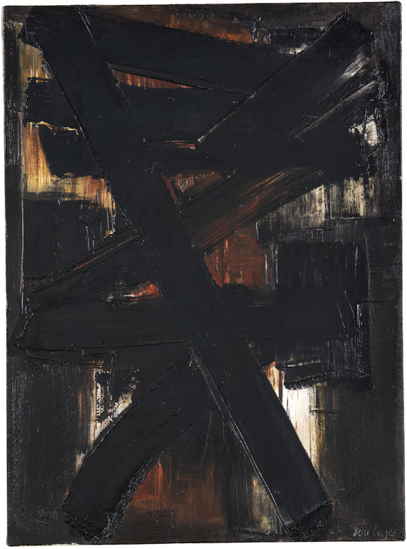 Pierre Soulages - Peinture 81 x 60 cm, 2 mai 1957