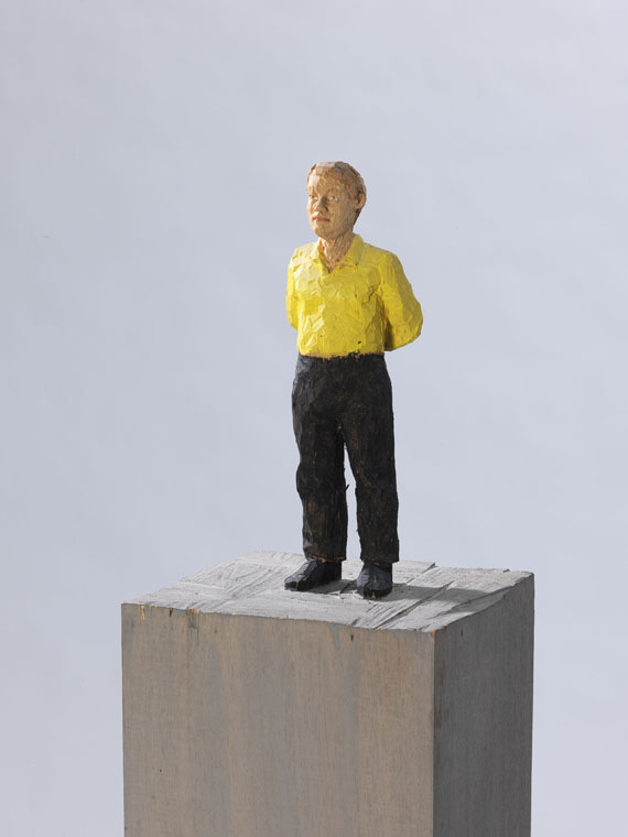 Stephan Balkenhol - Mann im gelben Hemd - 