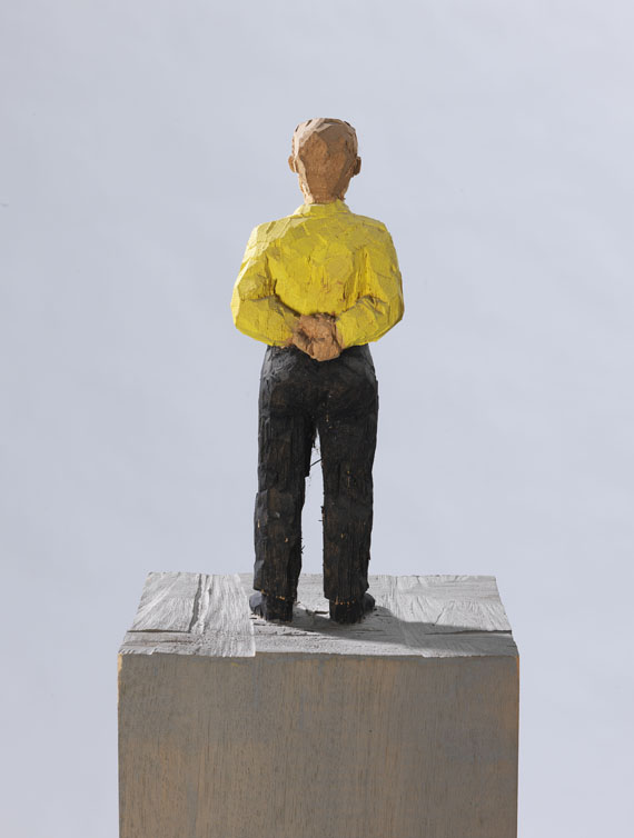 Stephan Balkenhol - Mann im gelben Hemd - Back side