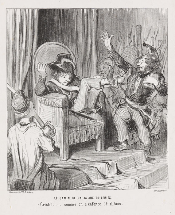 Honoré Daumier - Le Gamin de Paris aux Tuileries