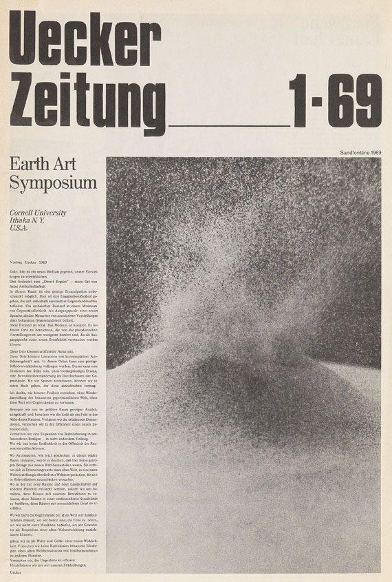 Günther Uecker - Uecker Zeitung, Nr. 1-4, 1969-73/74 - 