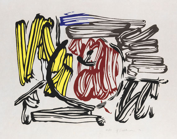 Roy Lichtenstein - Red and yellow apple