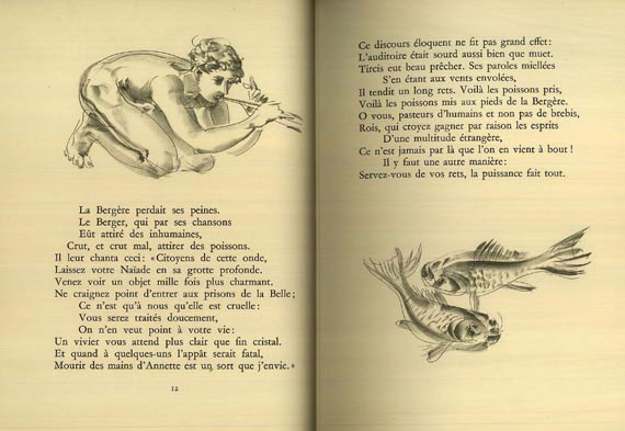 Hans Erni - La Fontaine, Fables.  (1955)