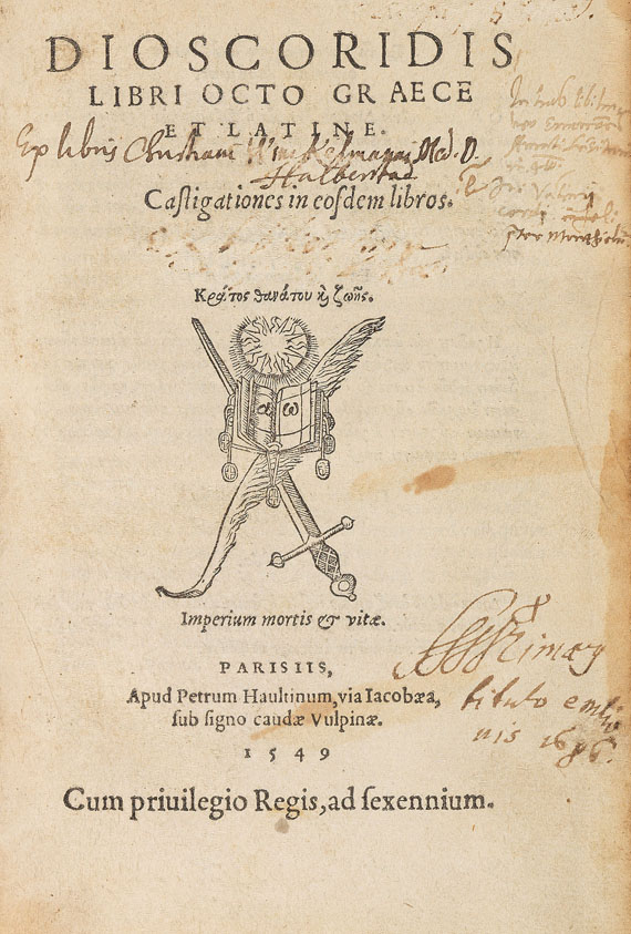  Dioscorides - Libri octo (1549) - 