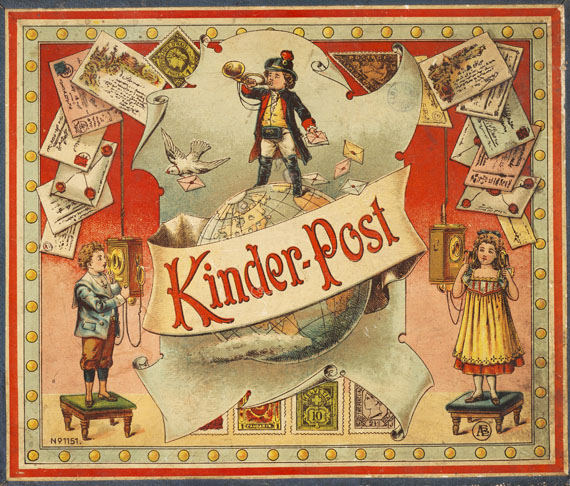 Kinder-Post - Kinder- Post. Um 1890.