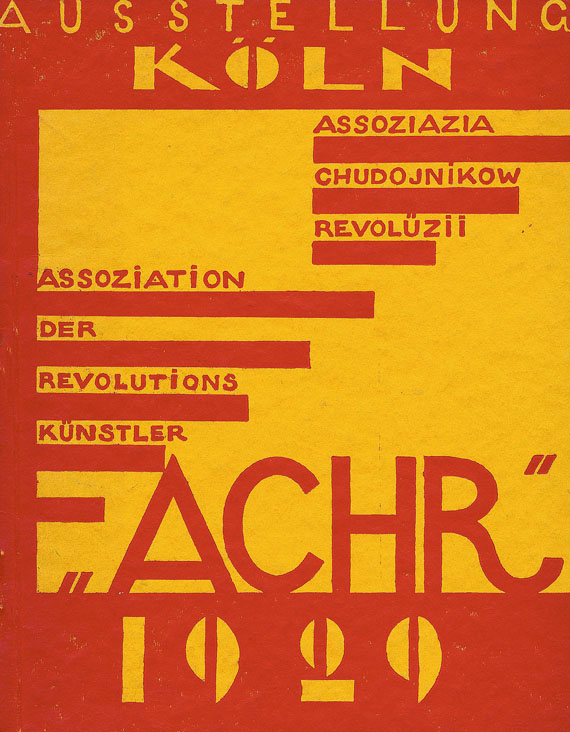 ACHR - Assoziation der Revolutionskünstler. Ausstellung Köln. 1929.
