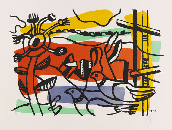 Fernand Léger - Composition aux deux Oiseaux