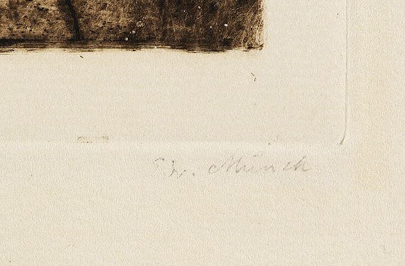 Edvard Munch - Das Haus - Signature